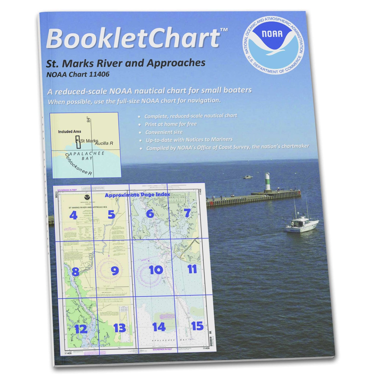 Paradise Clay CB11406 HISTORICAL NOAA Booklet St.Marks River and approaches