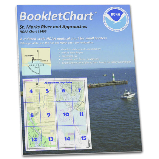 Paradise Clay CB11406 HISTORICAL NOAA Booklet St.Marks River and approaches