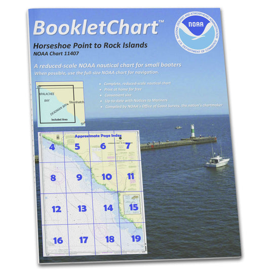 Paradise Clay CB11407 HISTORICAL NOAA Booklet Chart Horseshoe Point to Rock Islands;Horseshoe Beach