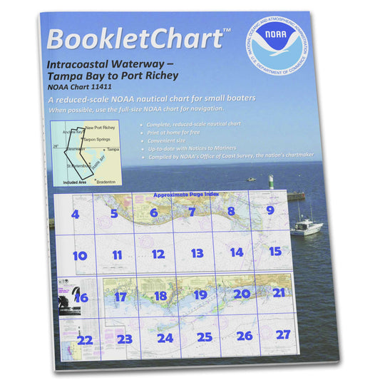 Paradise Clay CB11411 HISTORICAL NOAA Booklet Intracoastal Waterway Tampa Bay to Port Richey