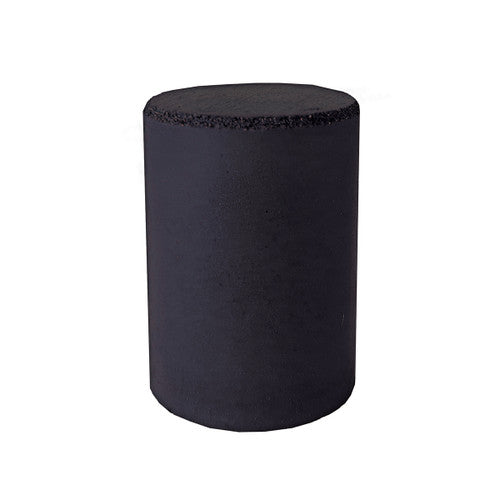 Dedeco 0092 Rubber Abrasive Cone - Cylinder 1 x 3/4 - Black Coarse Silicon Carbide 1/Unit