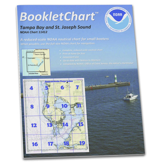 Paradise Clay CB11412 HISTORICAL NOAA Booklet Tampa Bay and St. Joseph Sound
