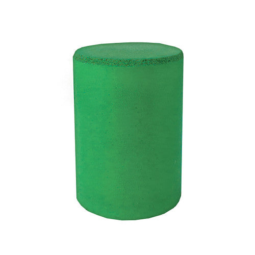 Dedeco 0093 Rubber Abrasive Cone - Cylinder 1 x 3/4 - Green Medium Silicon Carbide 1/Unit