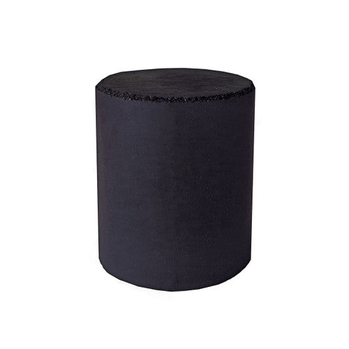 Dedeco 0097 Rubber Abrasive Cone - Cylinder 1 x 7/8 - Black Coarse Silicon Carbide 1/Unit