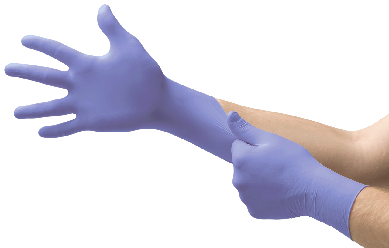 SOS Cleanroom SEC-375-XL Ansell Microflex Gloves: SEC-375 Supreno EC Nitrile Gloves
