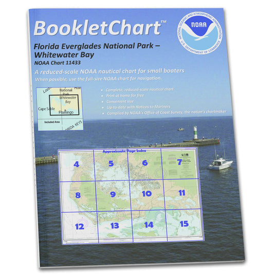 Paradise Clay CB11433 HISTORICAL NOAA Booklet Chart Everglades National Park Whitewater Bay