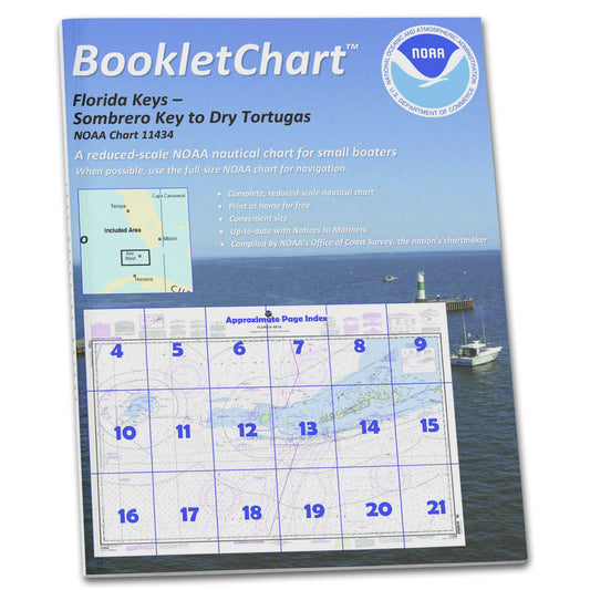 Paradise Clay CB11434 HISTORICAL NOAA Booklet Chart Florida Keys Sombrero Key to Dry Tortugas