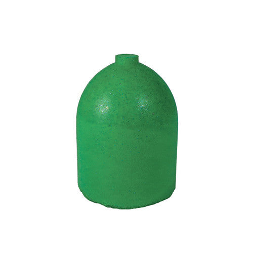 Dedeco 0113 Rubber Abrasive Cone - Bullet 1 x 3/4 - Green Medium Silicon Carbide 1/Unit