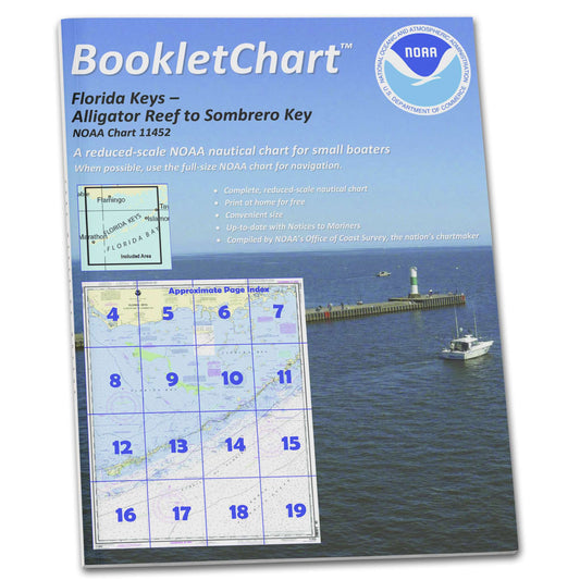Paradise Clay CB11452 HISTORICAL NOAA Booklet Chart Intracoastal Waterway Alligator Reef to Sombrero Key