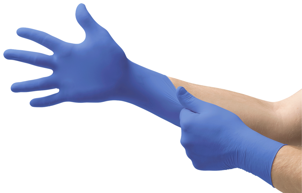 SOS Cleanroom N190 Ansell N19 Microflex Cobalt Nitrile Gloves