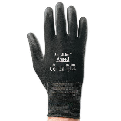 Ansell 48-101-9 Sensilite 48-101 Black Nylon Lined Sz 9 (1 PR)