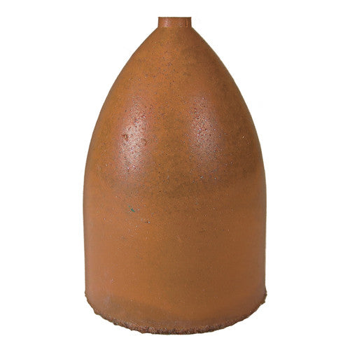 Dedeco 0121 Rubber Abrasive Cone - Bullet 1-1/2 x 1 - Brown Extra Coarse Aluminum Oxide 1/Unit