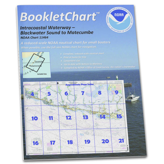 Paradise Clay CB11464 HISTORICAL NOAA Booklet Chart Intracoastal Waterway Blackwater Sound to Matecumbe