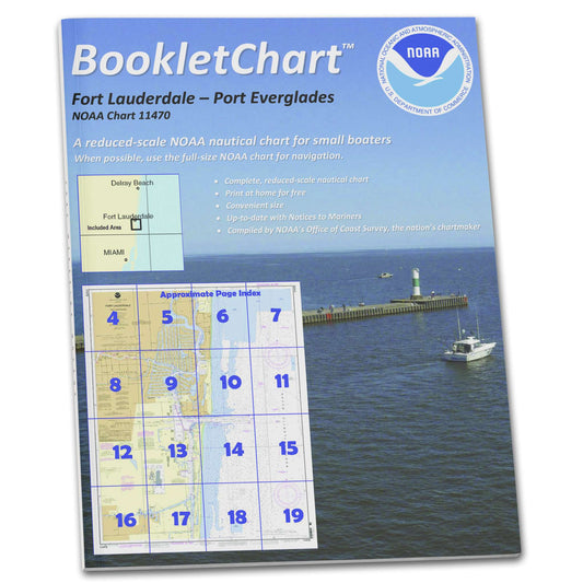 Paradise Clay CB11470 HISTORICAL NOAA Booklet Chart Fort Lauderdale Port Everglades