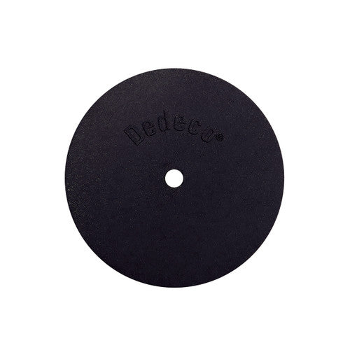 Dedeco 0142 Rubber Abrasive Wheel 3 x 1/2 x 1/4 - Black Coarse Silicon Carbide 1/Unit