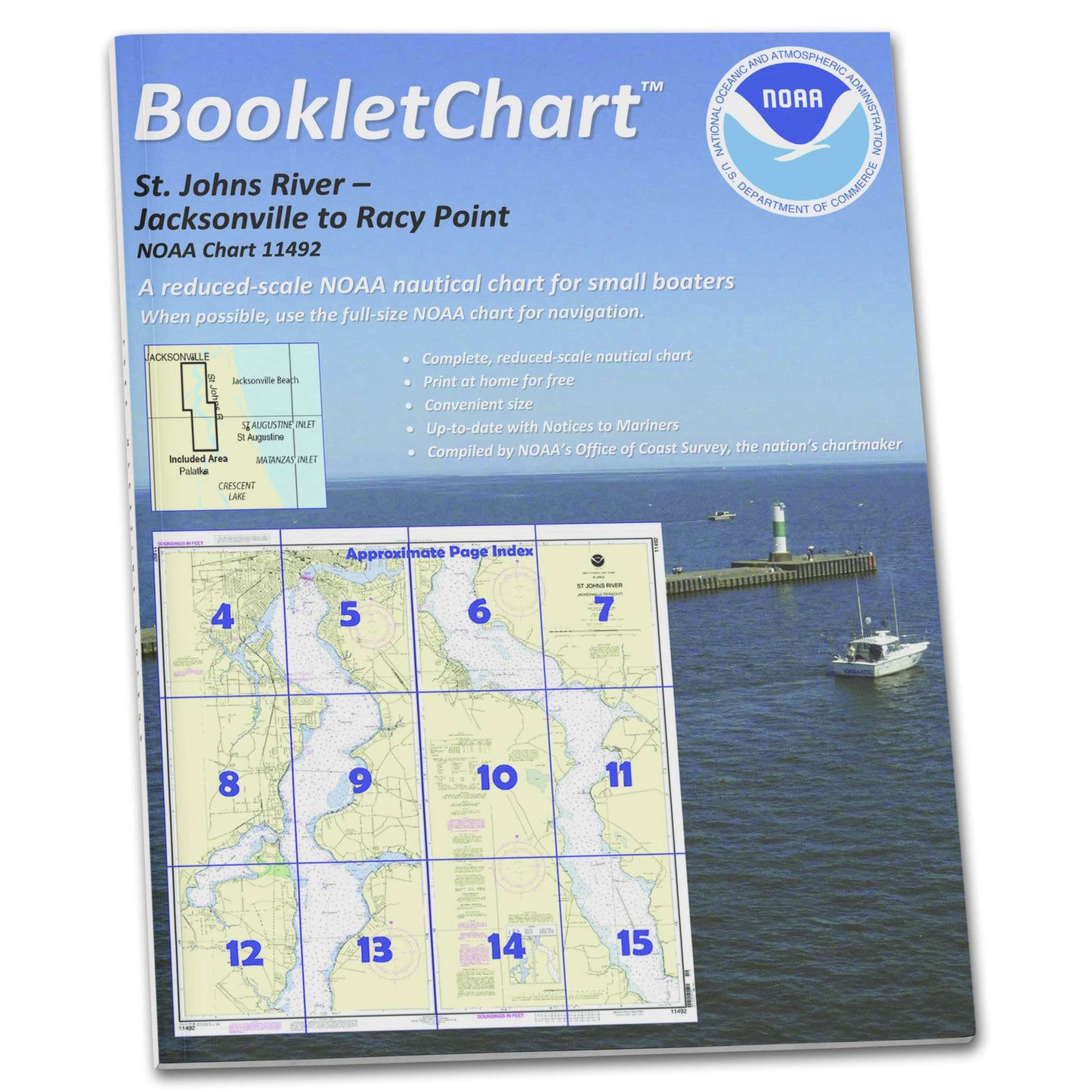 Paradise Clay CB11492 HISTORICAL NOAA Booklet St. John's River Jacksonville to Racy Point