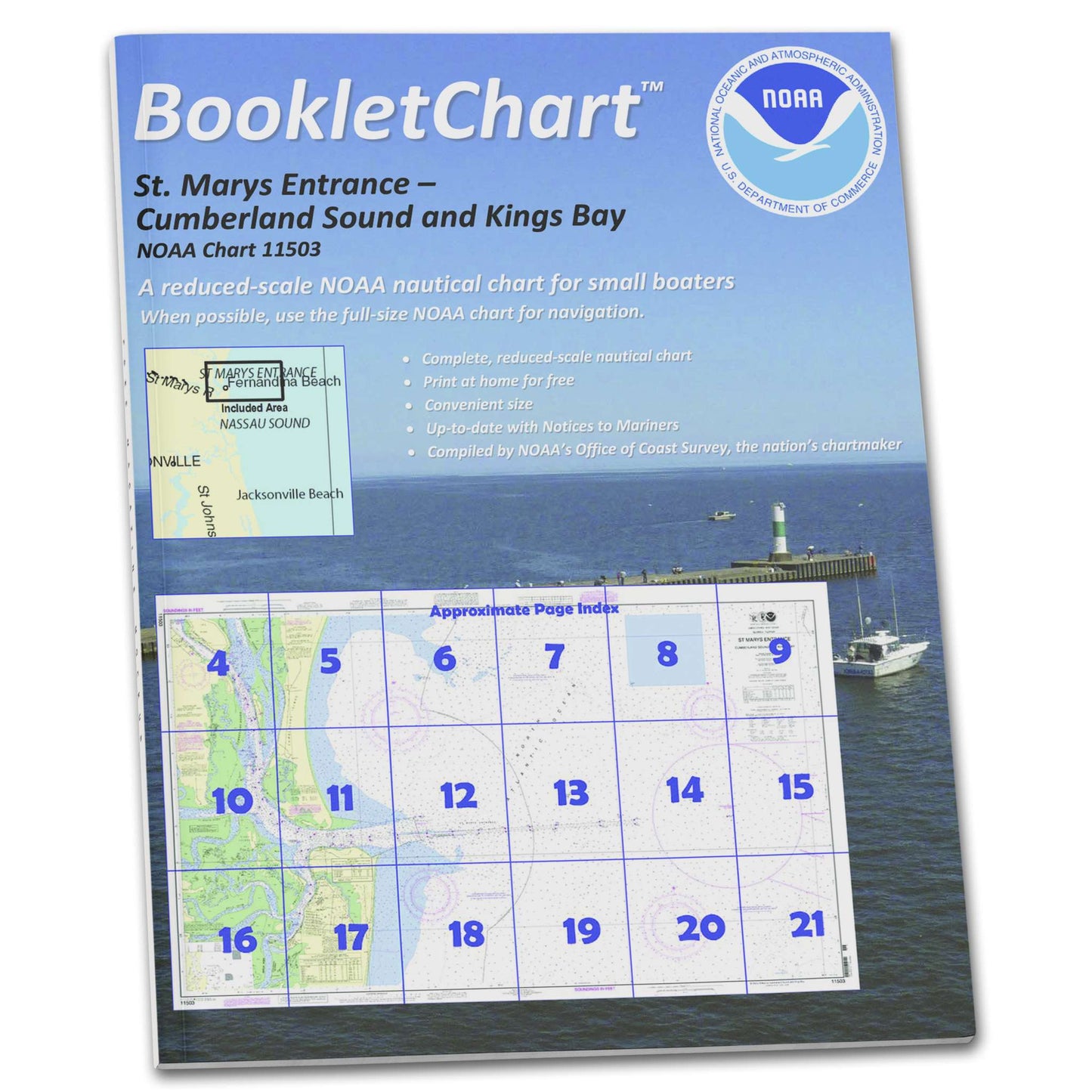 Paradise Clay CB11503 HISTORICAL NOAA Booklet St. Marys Entrance Cumberland Sound and Kings Bay