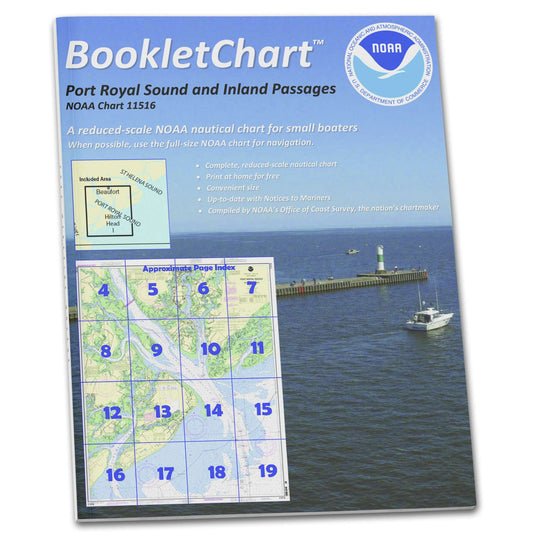 Paradise Clay CB11516 HISTORICAL NOAA Booklet Chart Port Royal Sound and Inland Passages