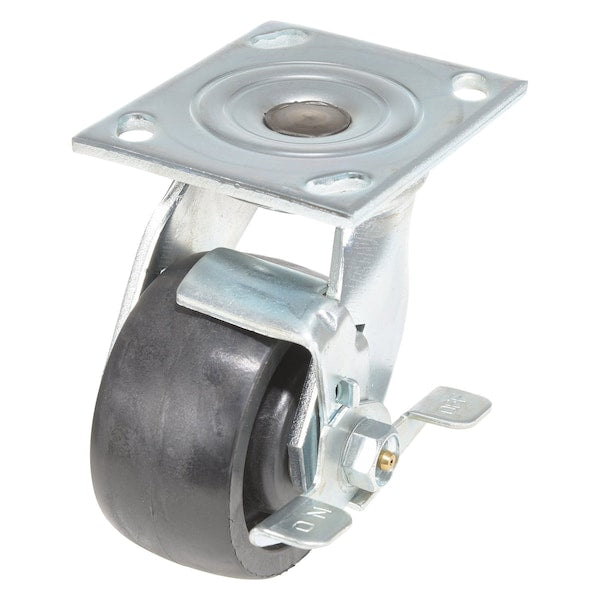 Vestil CST-HLD2-4X2GFN-SWB RollX Glass Filled Nylon Swivel With Brake Caster 4 In. Diameter x 2 In. Width 1250 lb Black