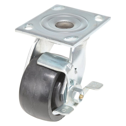 Vestil CST-HLD2-4X2GFN-SWB RollX Glass Filled Nylon Swivel With Brake Caster 4 In. Diameter x 2 In. Width 1250 lb Black