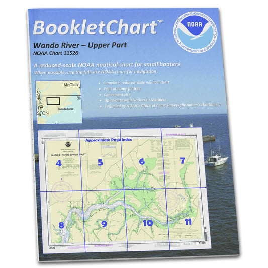 Paradise Clay CB11526 HISTORICAL NOAA Booklet Chart Wando River Upper Part