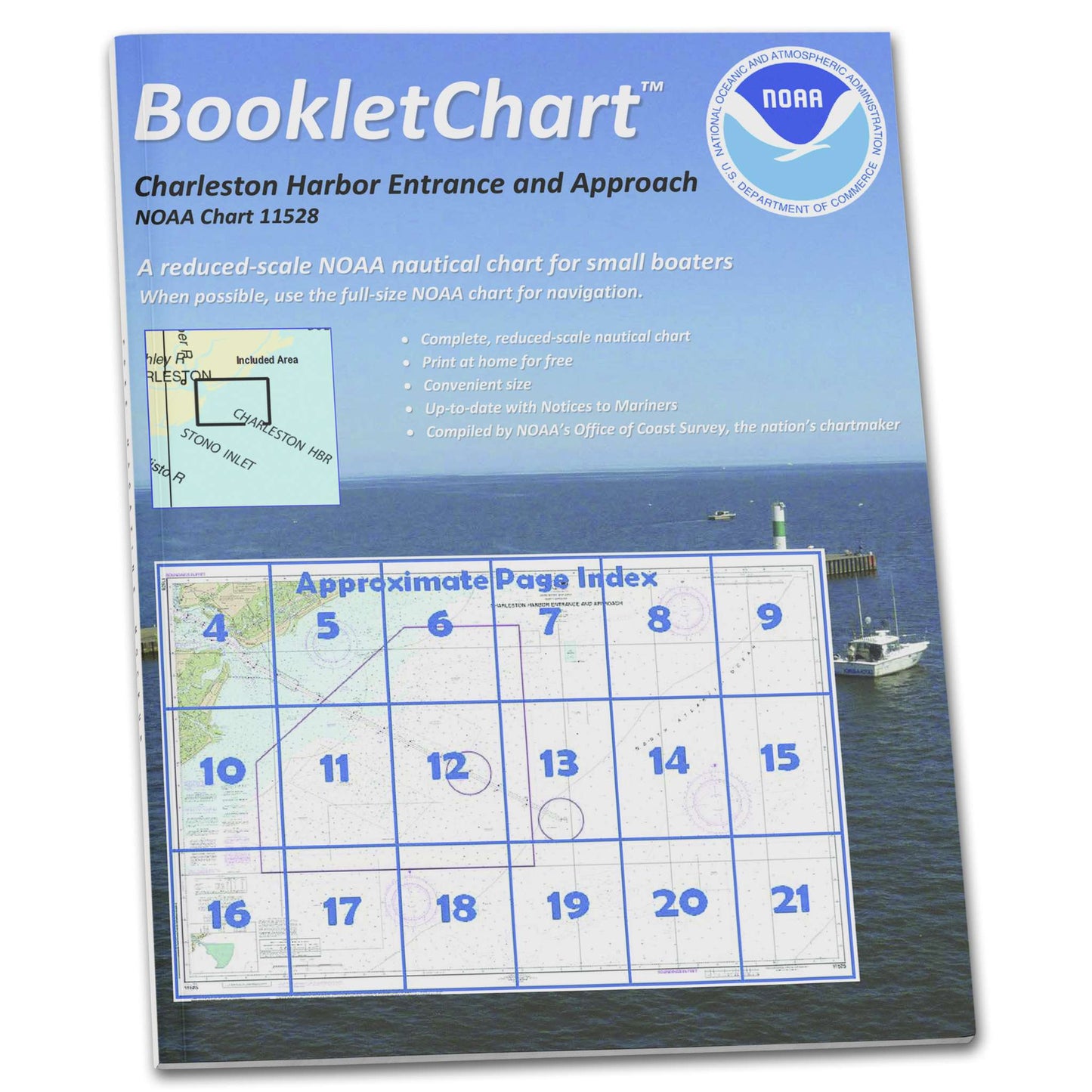Paradise Clay CB11528 HISTORICAL NOAA Booklet Charleston Harbor Entrance and Approach