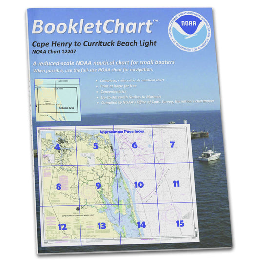 Paradise Clay CB12207 HISTORICAL NOAA Booklet Chart Cape Henry to Currituck Beach Light
