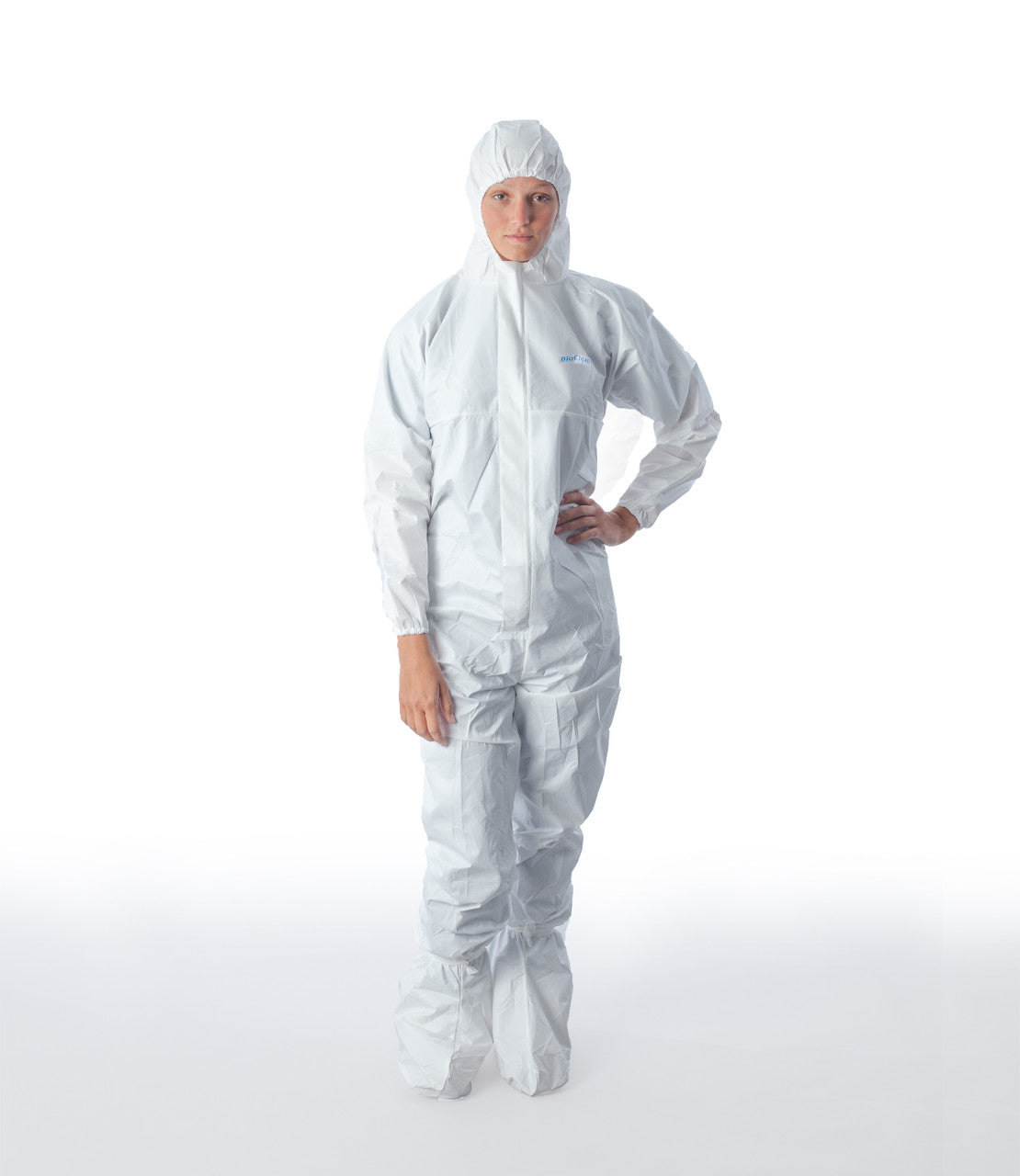 SOS Cleanroom ?BDFC-2XL? Ansell BDFC BioClean-D Non-Sterile Coverall with Hood and Integrated Boots
