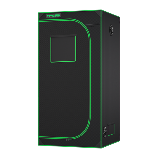 Vivosun Grow Tent 3x3 S336, 2-4 Plants Use, 600D Light-proof Oxford, 36' x 36' x 72', For Indoor Plants Growing