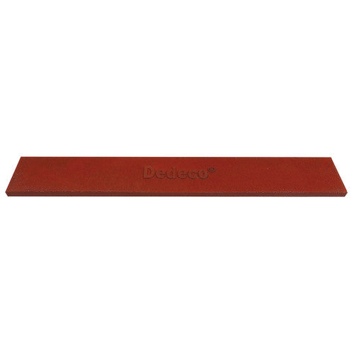 Dedeco 0204 Rubber Abrasive Block/Stick 6 x 1 x 1/8 - Red Fine Silicon Carbide 1/Unit