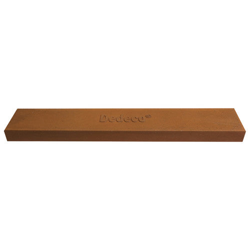 Dedeco 0206 Rubber Abrasive Block/Stick 6 x 1 x 1/4 - Brown Extra Coarse Aluminum Oxide 1/Unit