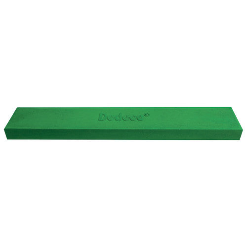 Dedeco 0208 Rubber Abrasive Block/Stick 6 x 1 x 1/4 - Green Medium Silicon Carbide 1/Unit