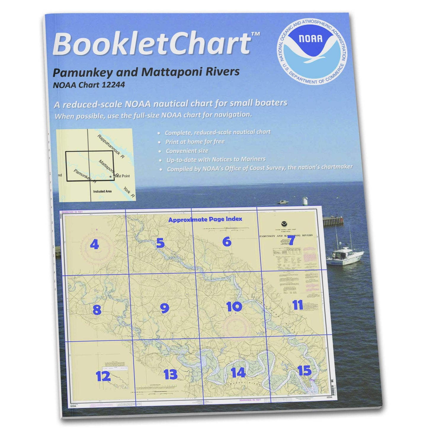 Paradise Clay CB12244 HISTORICAL NOAA Booklet Pamunkey and Mattaponi Rivers