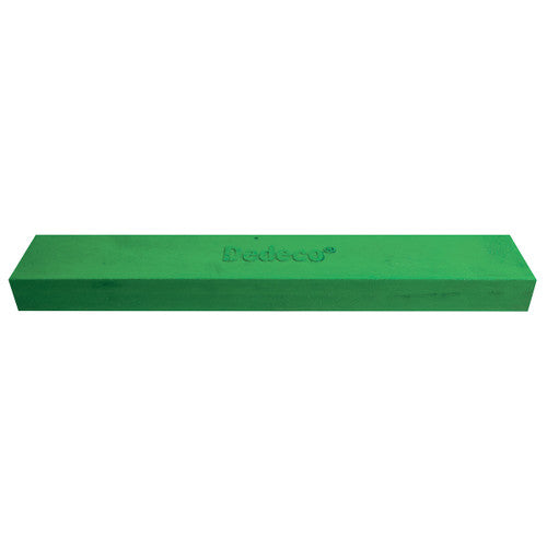 Dedeco 0218 Rubber Abrasive Block/Stick 6 x 1 x 1/2 - Green Medium Silicon Carbide 1/Unit