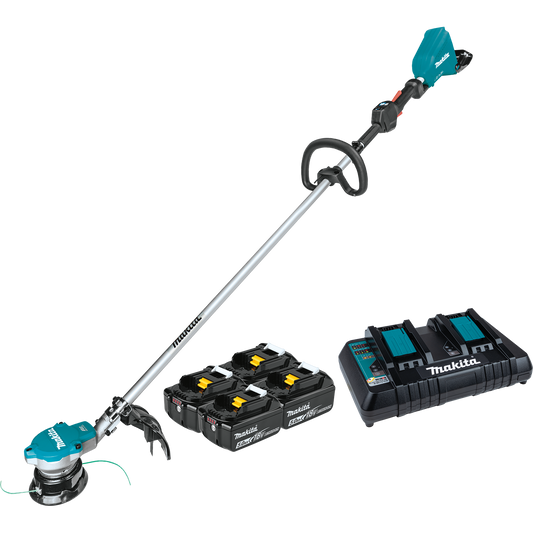 Makita XRU15PT1 36V (18V X2) LXT® Brushless String Trimmer Kit with 4 Batteries (5.0Ah)