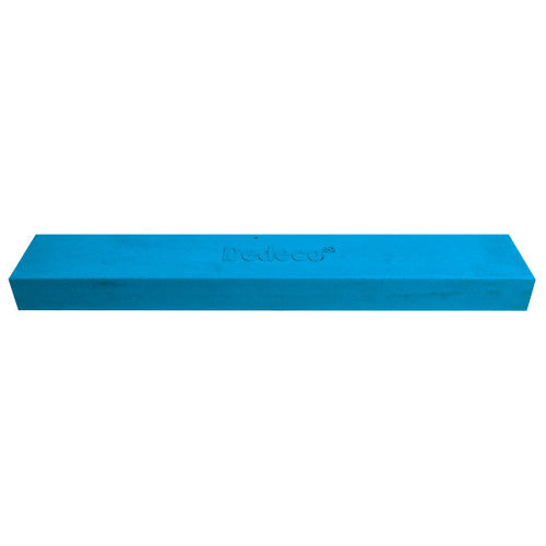 Dedeco 0220 Rubber Abrasive Block/Stick 6 x 1 x 1/2 - Blue Extra Fine Silicon Carbide 1/Unit