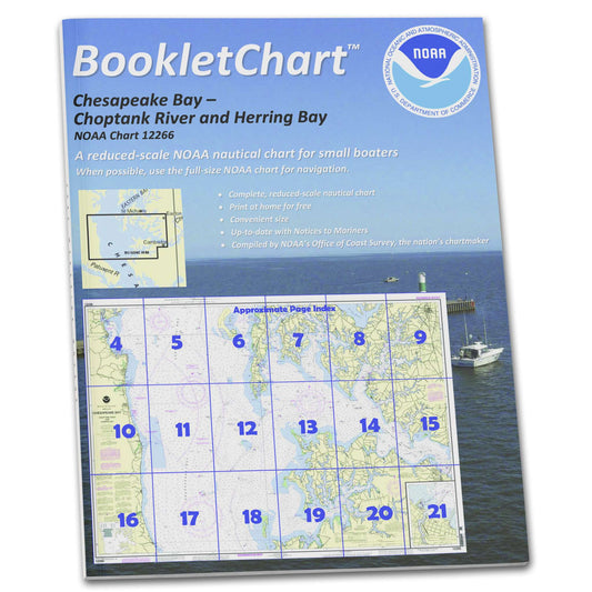 Paradise Clay CB12266 HISTORICAL NOAA Booklet Chart Chesapeake Bay Choptank River and Herring Bay; Cambridge