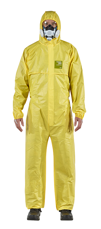 SOS Cleanroom ?YY23-B-92-111-07 Ansell AlphaTec 2300 - Model 111 - Spunbond Laminate Bound Coverall w/ Hood