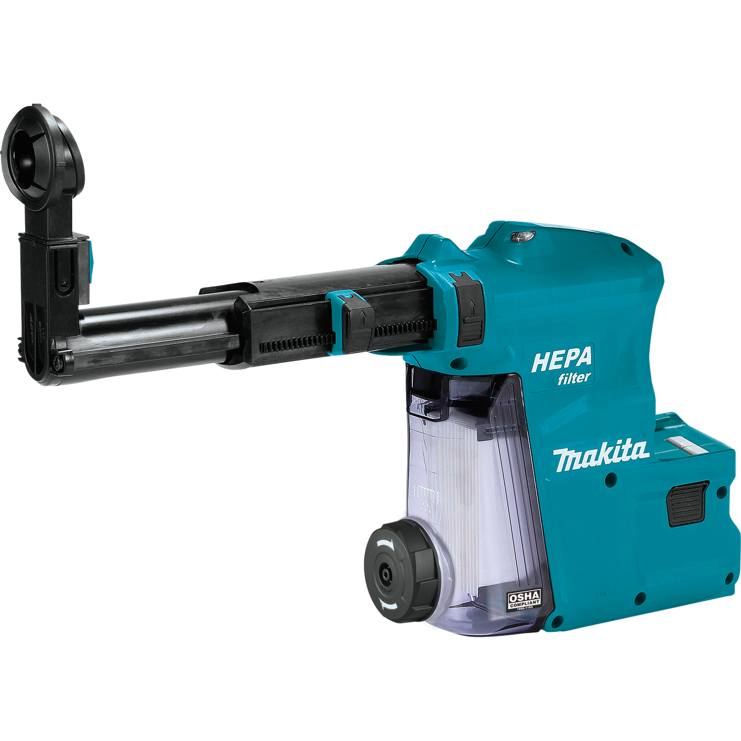 Makita DX08 Dust Extractor Attachment with HEPA Filter Cleaning Mechanism