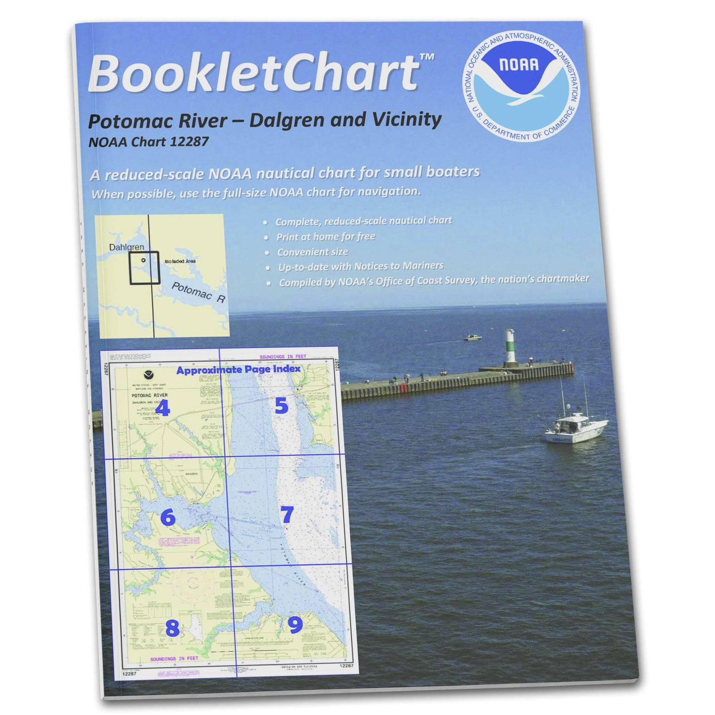 Paradise Clay CB12287 HISTORICAL NOAA Booklet Potomac River Dahlgren and Vicinity