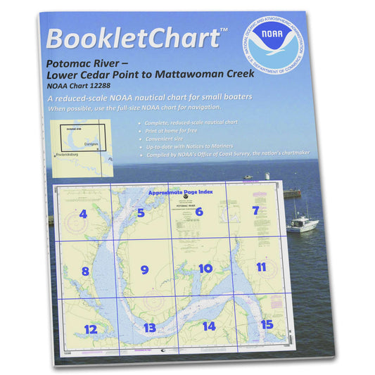 Paradise Clay CB12288 HISTORICAL NOAA Booklet Potomac River Lower Cedar Point to Mattawoman Creek
