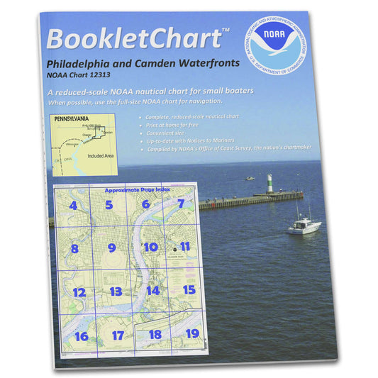 Paradise Clay CB12313 HISTORICAL NOAA Booklet Chart Philadelphia and Camden Waterfronts