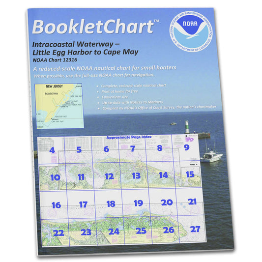 Paradise Clay CB12316 HISTORICAL NOAA Booklet Intracoastal Waterway Little Egg Harbor to Cape May;Atlantic City