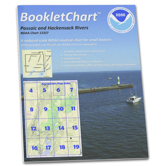 Paradise Clay CB12337 HISTORICAL NOAA Booklet Chart Passaic and Hackensack Rivers