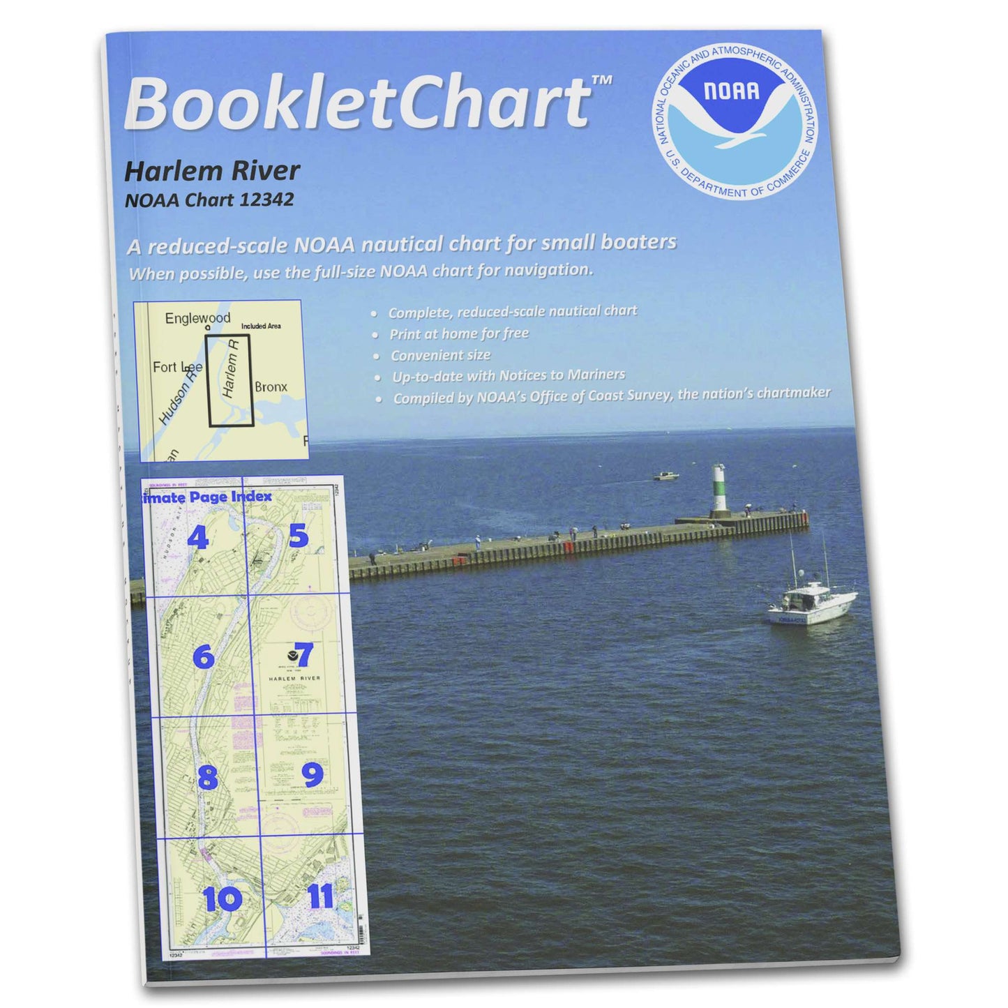 Paradise Clay CB12342 HISTORICAL NOAA Booklet Chart Harlem River