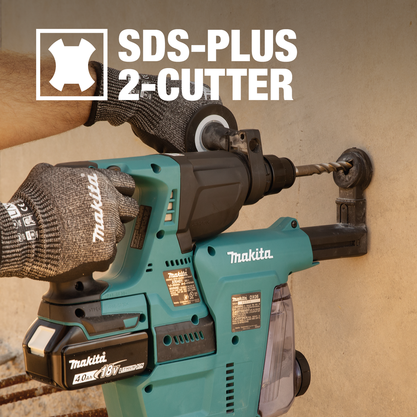 Makita B-60969 5 Pc. SDS‘PLUS Bit Set, 2‘Cutter