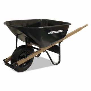 TRUE TEMPER J6 6Cu.Ft. Steel Tray Contractor Wheelbarrow