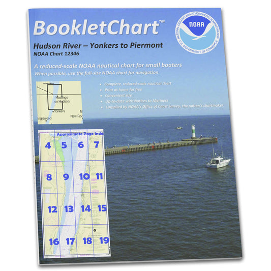Paradise Clay CB12346 HISTORICAL NOAA Booklet Chart Hudson River Yonkers to Piermont