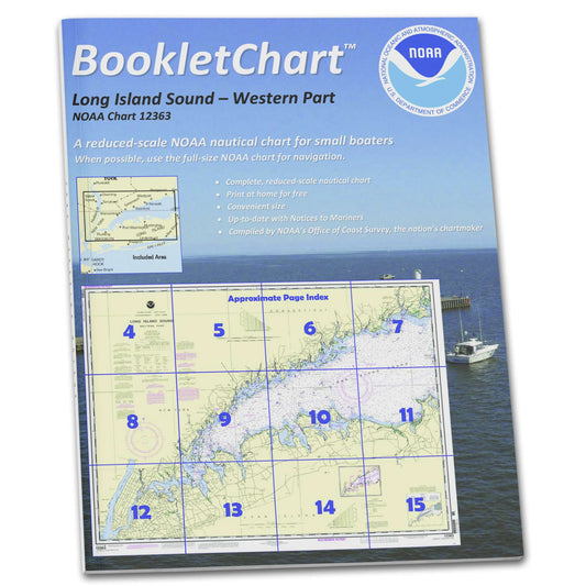 Paradise Clay CB12363 HISTORICAL NOAA Booklet Chart Long Island Sound Western Part
