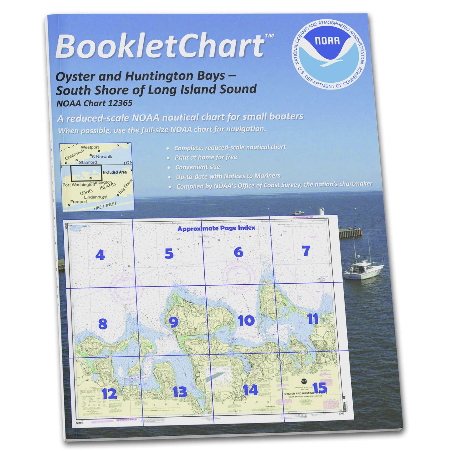 Paradise Clay CB12365 HISTORICAL NOAA Booklet Chart South Shore of Long Island Sound Oyster and Huntington Bays